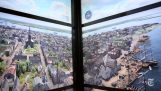 1 세계 무역 센터의 엘리베이터에서 멋진 비디오