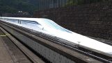 Yeni kayıt hızı Japonya'da tren tatili: 603 km / s