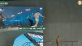 Invasion in diving Championship