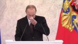 The silent speech of Vladimir Putin