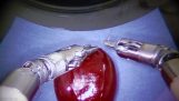 The surgical robot “Da Vinci” Sew a grape