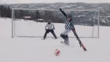 Futebol com esqui