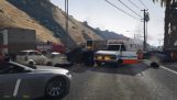 Chain reaction in Grand Theft Auto V