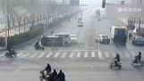 Veľmi podivné nehode v Číne