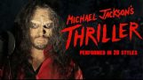 The “Thriller” 20 different styles