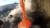 Tiros espectaculares como la lava que fluye en el océano