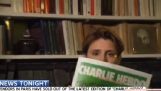 Panikk i Sky News når noen viser forsiden av Charlie Hebdo