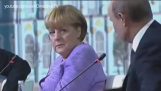 Le look de Merkel dans “humour” de Poutine