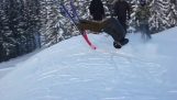 Spettacolari salto con gli sci