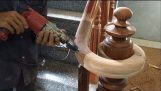 Fantastiske buede træbearbejdning Project – Hvordan man laver en buet gelænder til træ trapper