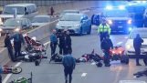 мръсотия мотори, Четири Wheelers срещу Бостън и Масачузетс щатската полиция