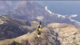 Crazy motorcycle jumping on Grand Theft Auto V