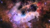 令人難以置信哈勃太空望遠鏡飛-通過膠狀星雲