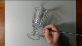 Как да нарисувате стъкло Абсент
