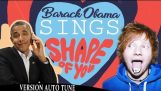 Барак Обама пева 'Схапе Оф Иоу’
