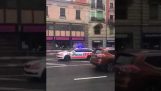 Cenevre Polisi ve bir Clio 28 arasındaki yarışı kovalamaca.03,2018