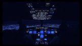 Beautiful video from the cockpit of the aircraft Airbus 318/319/320