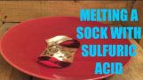 Melting A Sock With Sulfuric Acid