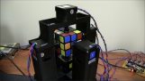 World’s Fastest Rubik’s Cube Solving Robot