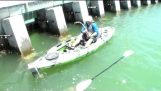 Florida rybár chytí obrovské ryby
