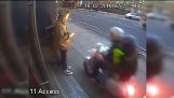 Thieves on moped snatch mobile phones