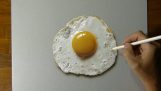 Malowanie jajka sadzonego