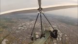 A pilot in a glider loses control