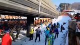 Nehoda s lyžiarskym vlekom v Južnej Kórei