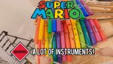 Musica di Super Mario con vari strumenti a percussione