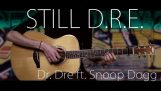The “Still DRE” on acoustic guitar