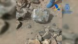 Polis sahte taşlardan kokain bir ton bulur (İspanya)
