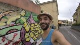 Włoskiego artysty wobec rasistowskich graffiti znaczniki