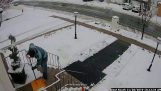 Sabotage from a snowplow