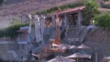 Šialený reštauratér zničený restaurant (Albánsko)