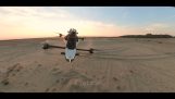 Drone elétrico de assento único que se parece com um drone