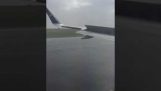 atterraggio di emergenza durante un uragano airbus Astana 320 dell'aria