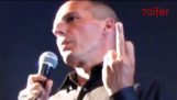 Varoufakis gives the finger to Germany