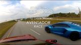 Tesla novas AWD modelo S vs Lamborghini Aventador