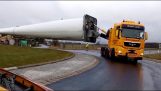 كيفية نقل رفرف الرياح, طول 73 متر