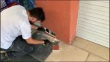 Resgatar um gatinho preso em uma parede de gesso cartonado