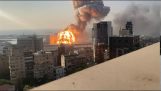 Експлозията на Бейрут в 4K и забавено движение