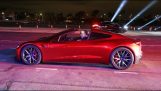 Accelerationen av den nya Tesla Roadster