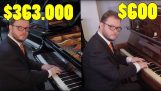 Skillnaden mellan en billig och en dyr piano