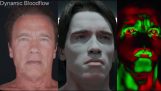 Die digitale Erstellung der junge Schwarzenegger