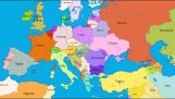 De grenzen van Europa in de laatste.000 jaar