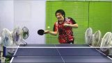 טריק יפני בטניס שולחן