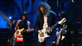 I Metallica giocando insieme a Jeff Beck, La pagina Jimmy, Ron Wood e Joe Perry