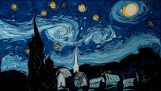 Due celebri dipinti di Van Gogh sulla superficie dell'acqua