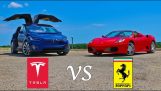 Tesla Model X εναντίον Ferrari F430