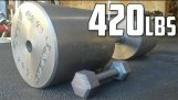 Maken van's werelds zwaarste halter! (420 pond)